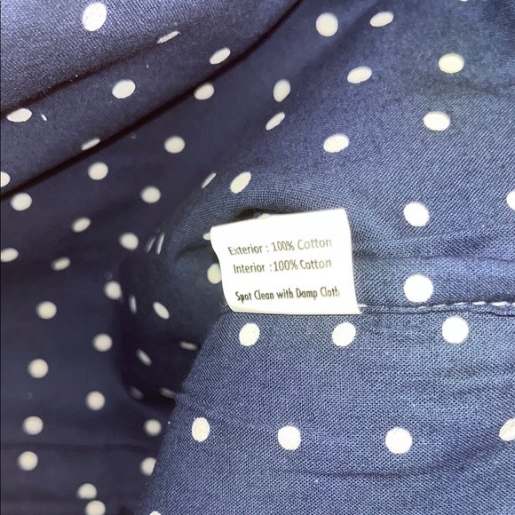 Mud Pie Miller Canvas and faux Leather Clutch/ makeup/ pouch - Picture 6 of 12